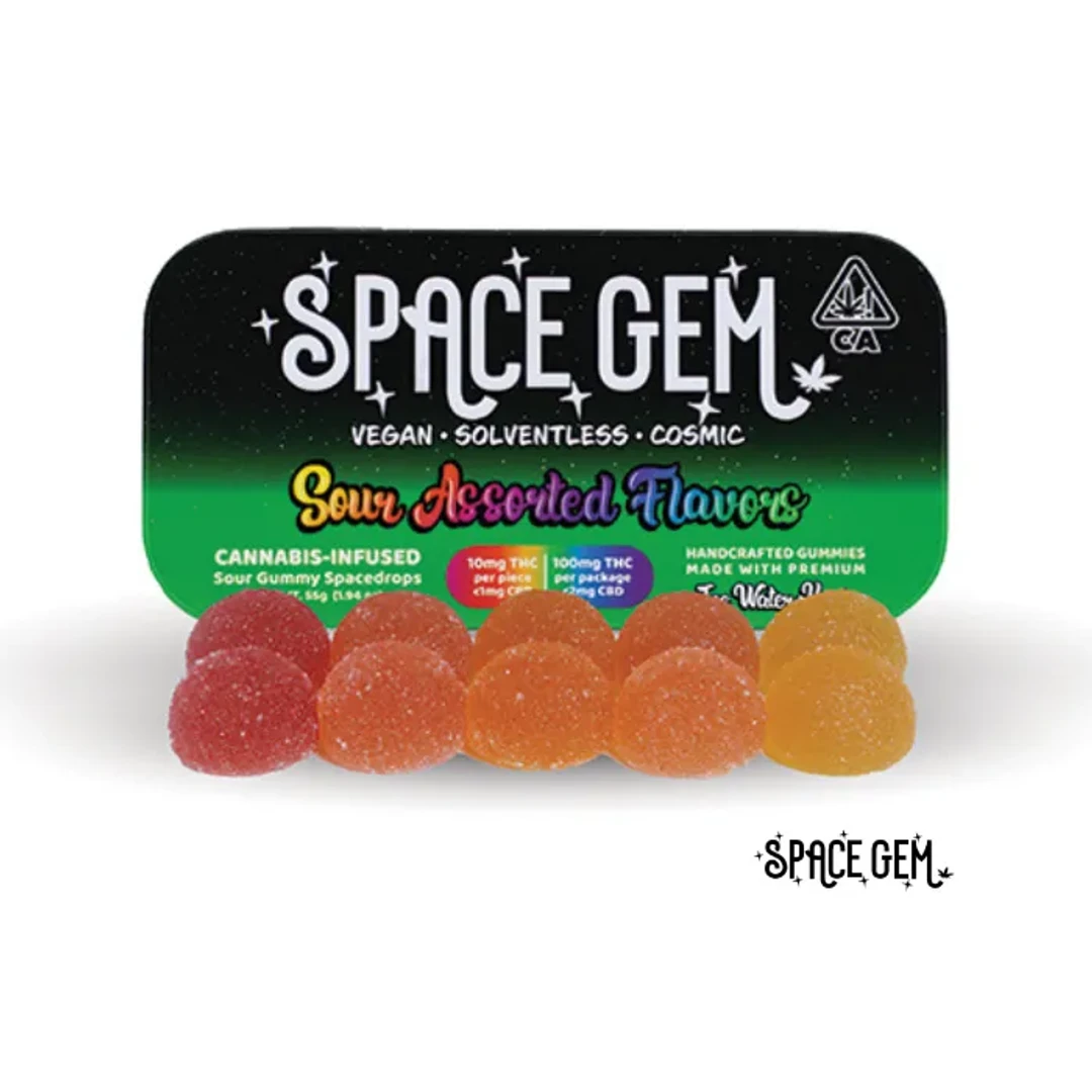 SPACE GEM - SOUR SOLVENTLESS GUMMIES 100MG