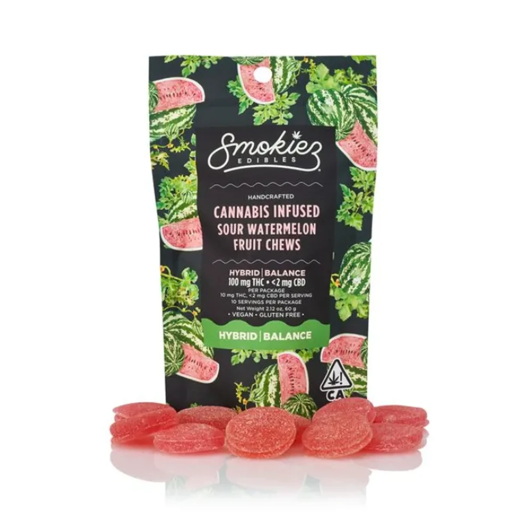 FRUIT CHEWS 10PK [100MG] SOUR WATERMELON product image