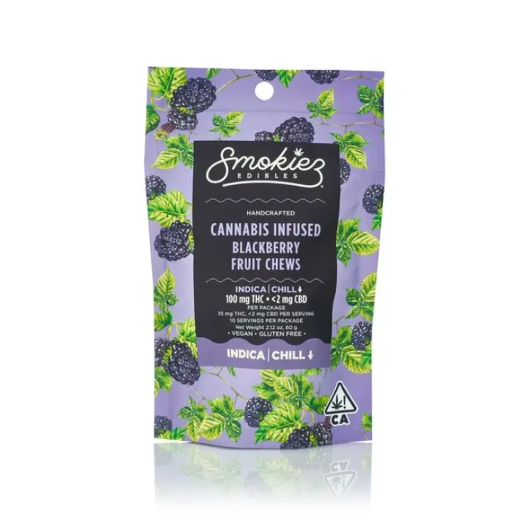 FRUIT CHEWS 10PK [100MG] SWEET BLACKBERRY - 100 MG - 10 PACK product image