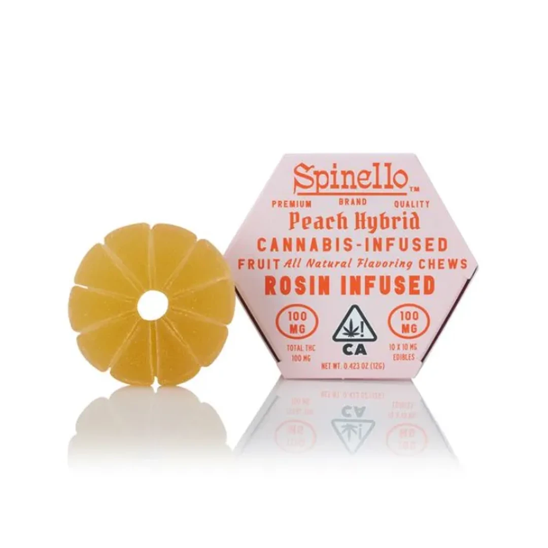 ROSIN FRUIT CHEWS 10PK [100MG] PEACH - 100 MG - 10 PACK product image