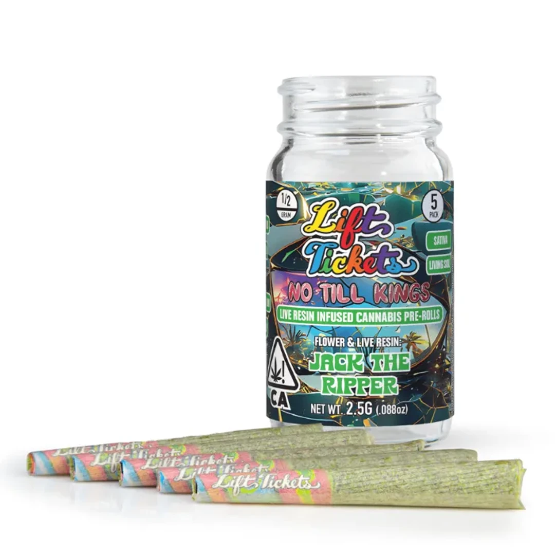 INFUSED PREROLL 5PK [2.5G] JACK THE RIPPER BY NO TILL KINGS - 2.5 G - 5 PACK product image