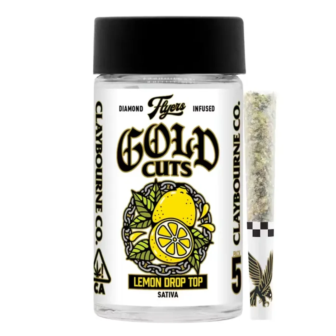 FLYERS DIAMOND INFUSED PREROLL 5PK [2.5G] LEMON DROP TOP product image