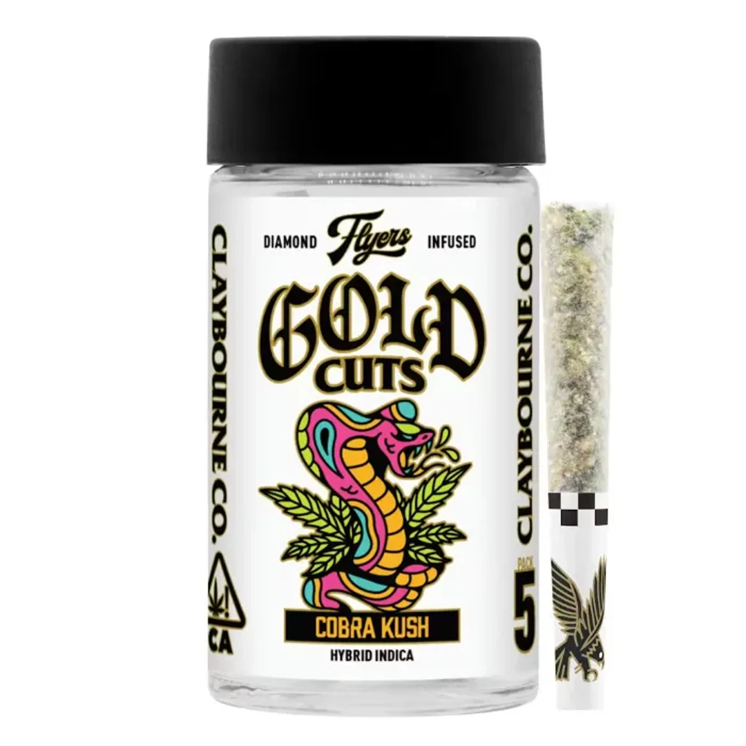 FLYERS DIAMOND INFUSED PREROLL 5PK [2.5G] COBRA KUSH product image