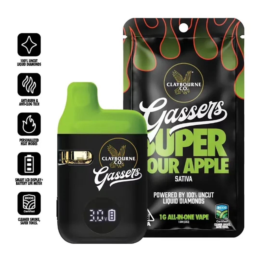 GASSERS READY TO USE VAPORIZER [1G] SUPER SOUR APPLE - 1 G product image
