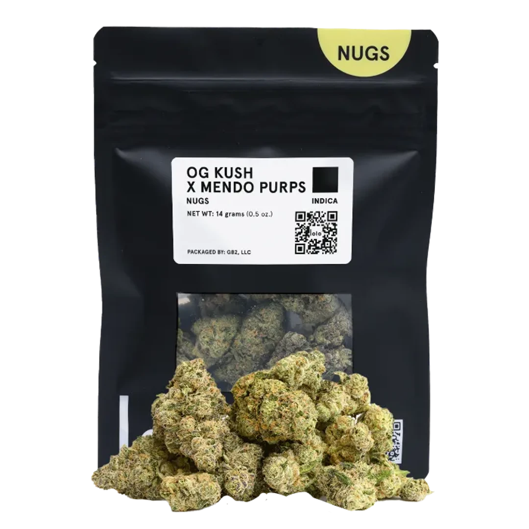 BLACK BAG FLOWER [14G] OG KUSH X MENDO PURPS - 14 G product image