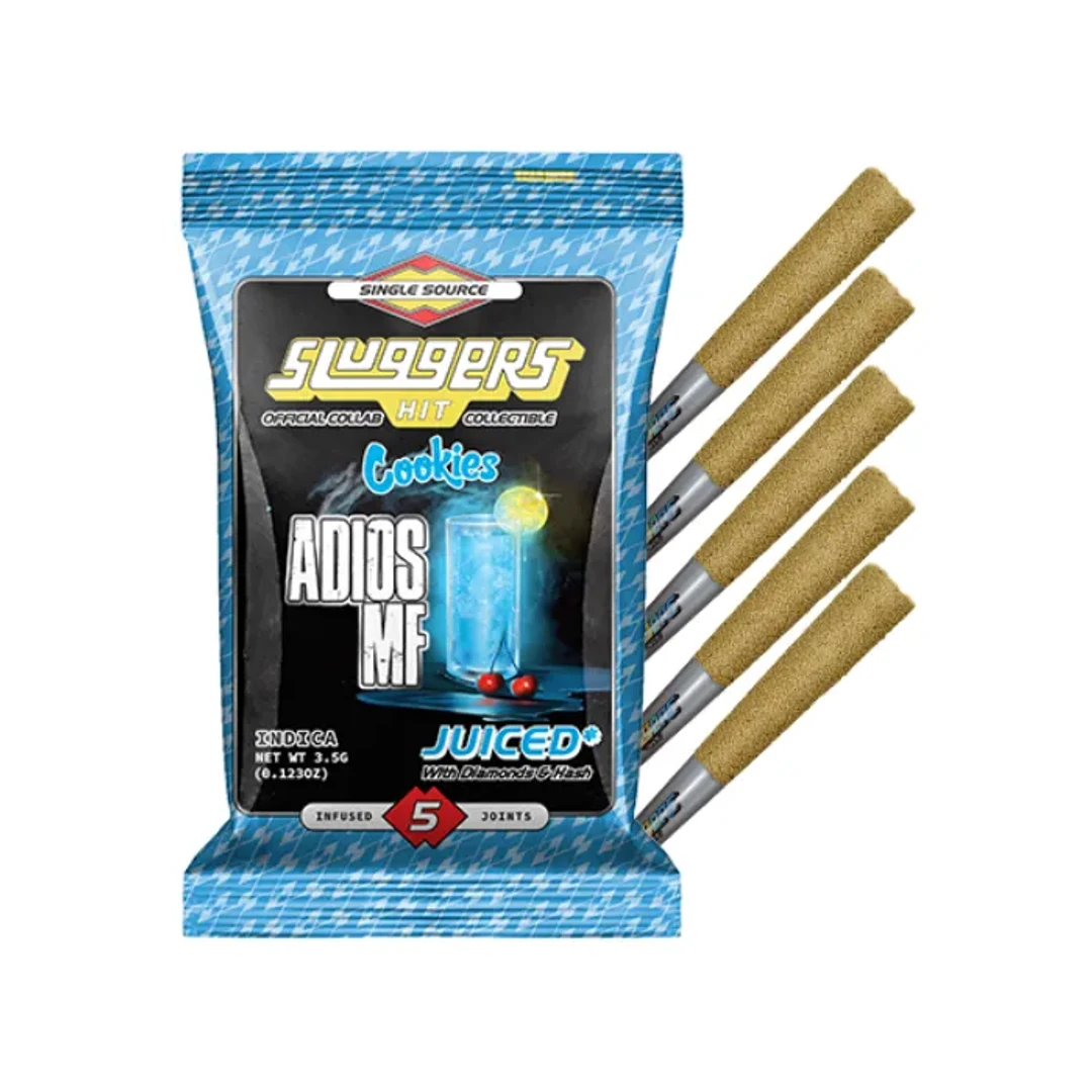 JUICED INFUSED PREROLL 5PK [3.5G] ADIOS MF - 3.5 G - 5 PACK