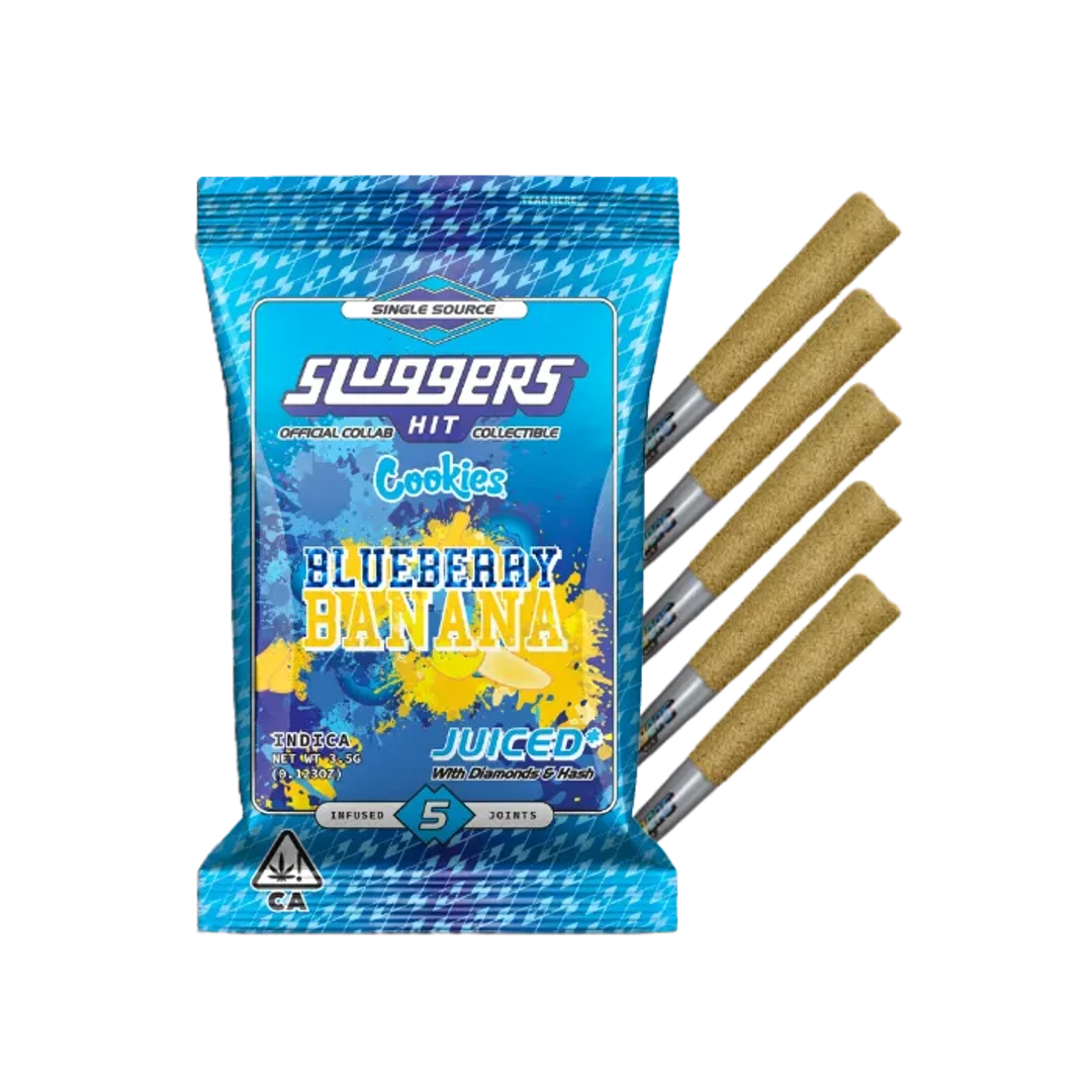 JUICED INFUSED PREROLL 5PK [3.5G] BLUEBERRY BANANA product image