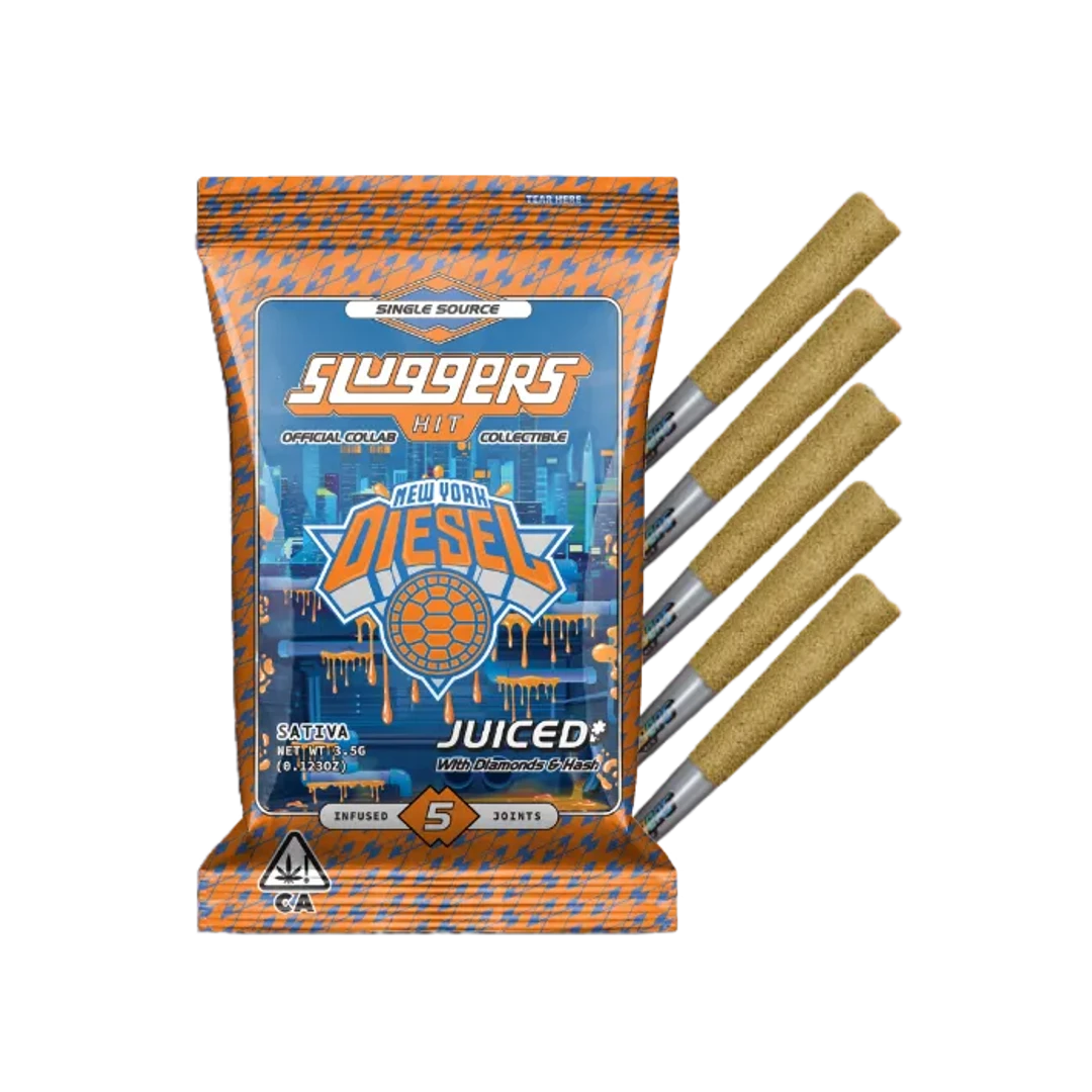 JUICED INFUSED PREROLL 5PK [3.5G] NYC DIESEL
