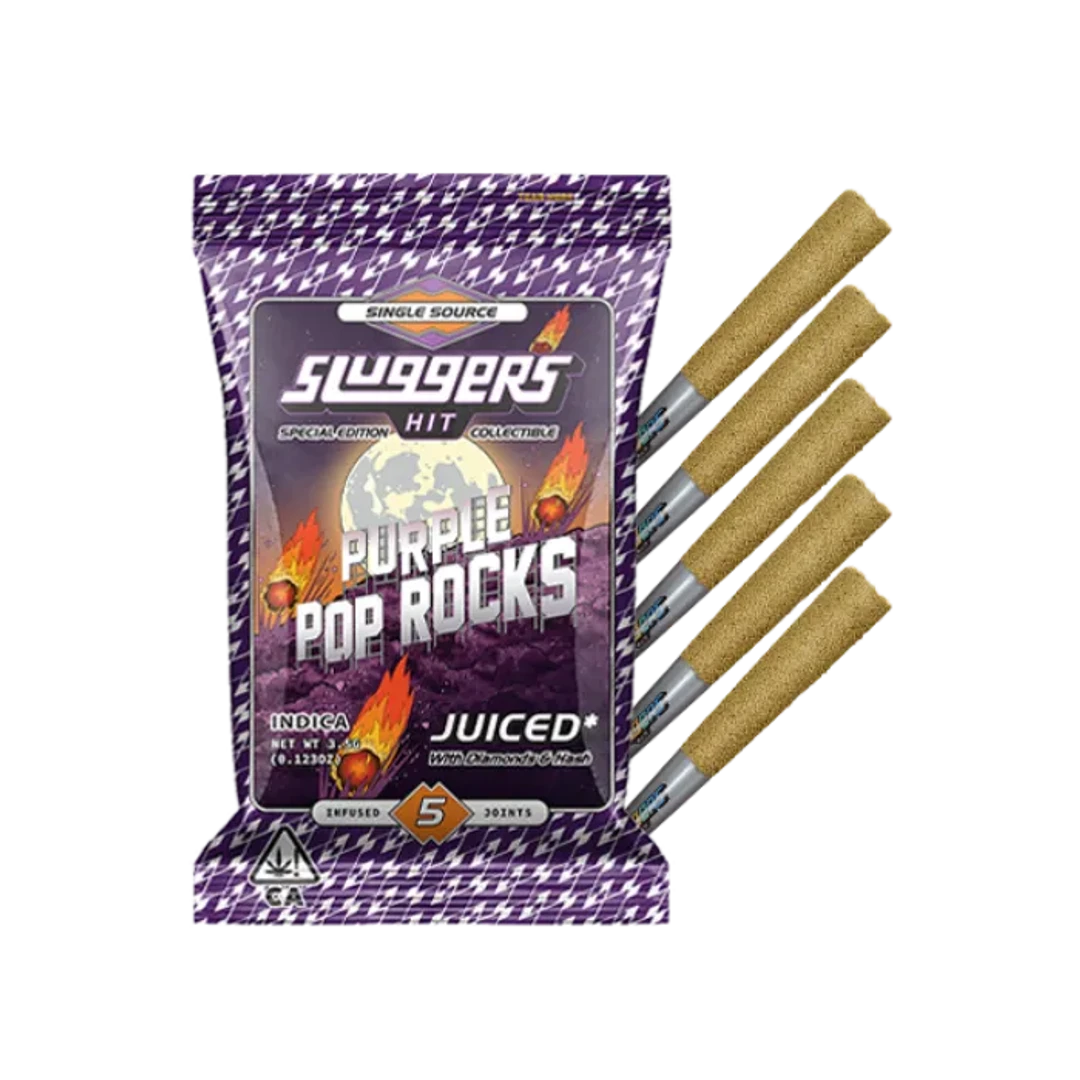 JUICED INFUSED PREROLL 5PK [3.5G] PURPLE POP ROCKS - 3.5 G - 5 PACK
