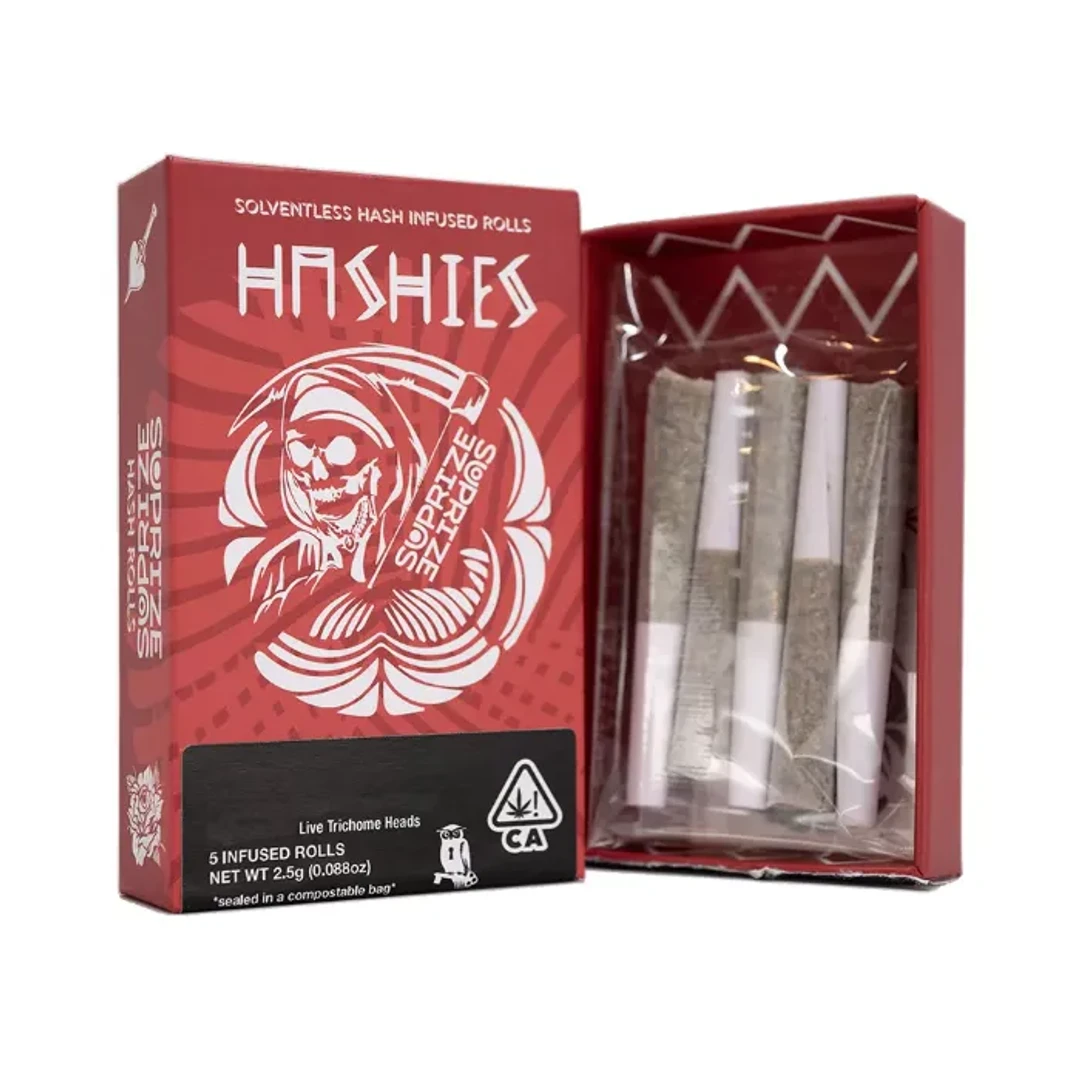 OG SHERBENTINE HASH INFUSED PRE-ROLLS - 2.5 g - 5 Pack