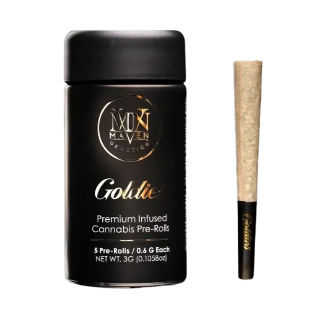 GOLDIES INFUSED PREROLL 5PK [3G] BLUZANGRIA - 3 G - 5 PACK