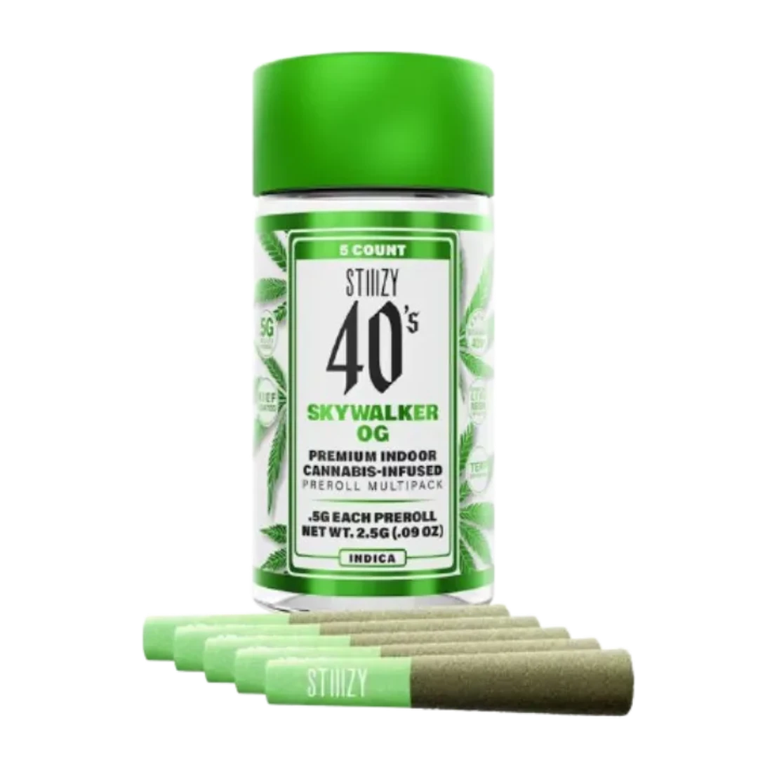INFUSED 40'S PREROLL 5PK [2.5G] SKYWALKER OG