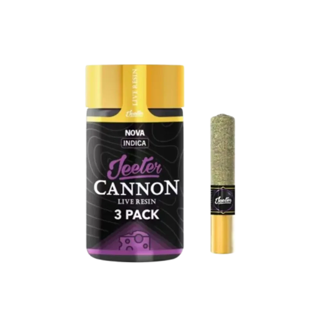 LIVE RESIN BABY CANNON INFUSED PREROLL 3PK [1.5G] NOVA - 1.5 G - 3 PACK