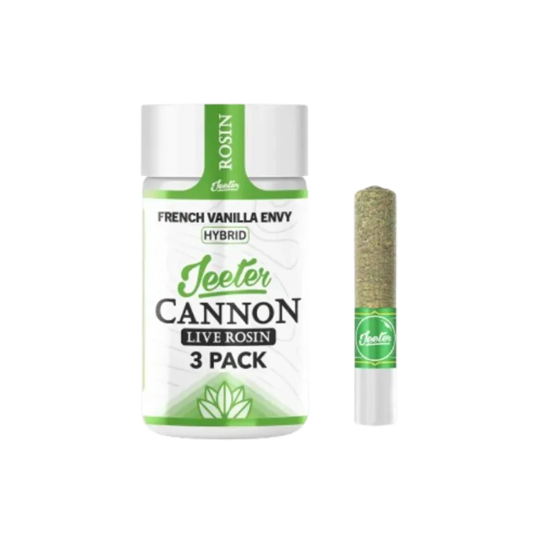 LIVE ROSIN BABY CANNON INFUSED PREROLL 3PK [1.5G] FRENCH VANILLA ENVY - 1.5 G - 3 PACK