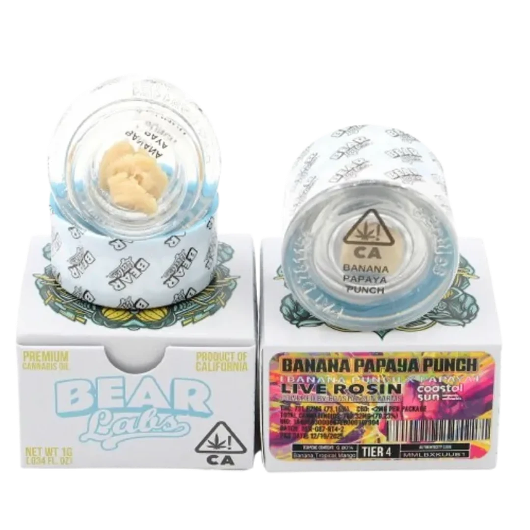 Banana Papaya Punch Live Rosin (Tier 4) 1G - BEAR LABS - Catalyst Cannabis