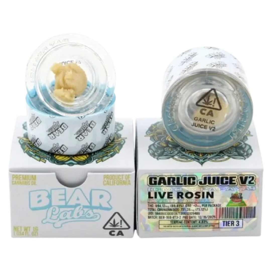 Garlic Juice V2 Live Rosin (Tier 3) 1G - BEAR LABS - Catalyst Cannabis