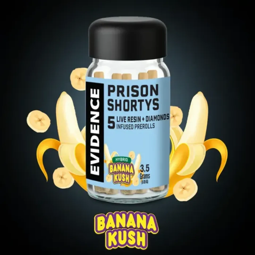 BANANA KUSH INFUSED PRE-ROLL 5 PACK 3.5G