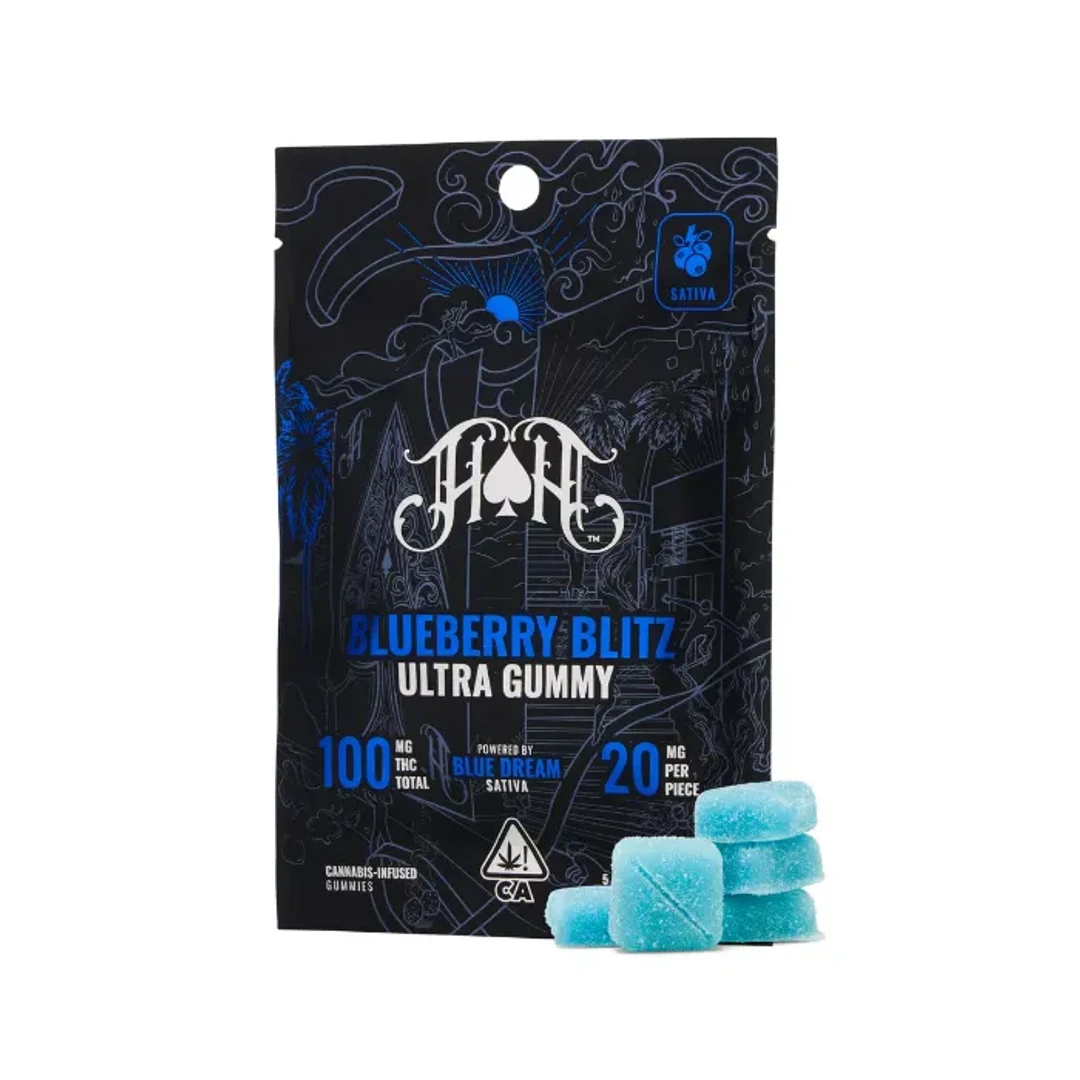BLUEBERRY BLITZ GUMMY 5 PACK 100MG