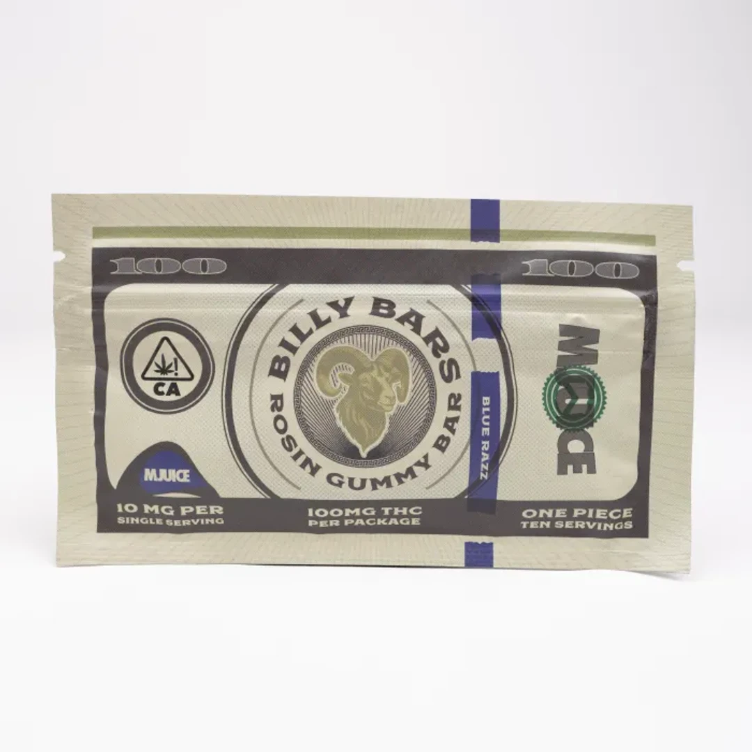 Blue Razz Billy Bar Gummy 10 Pack 100MG