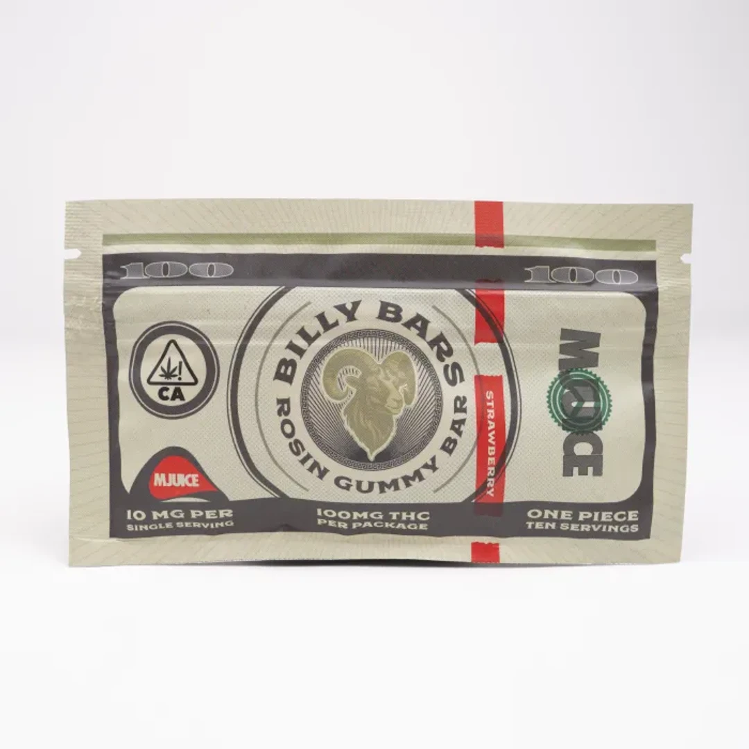 Strawberry Billy Bar Gummy 10 Pack 100MG