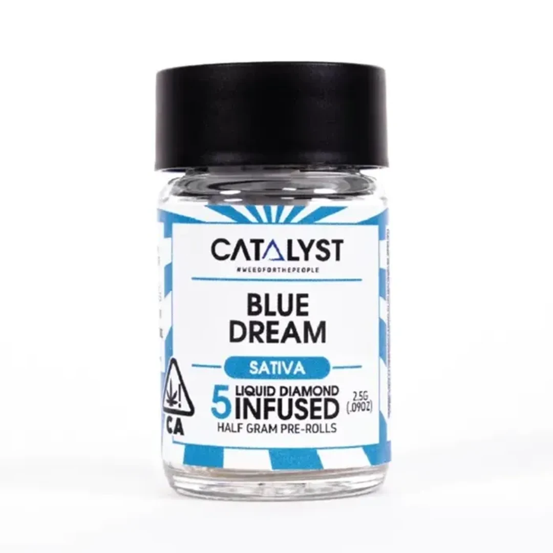 BLUE DREAM INFUSED PRE-ROLL 5 PACK 2.5G