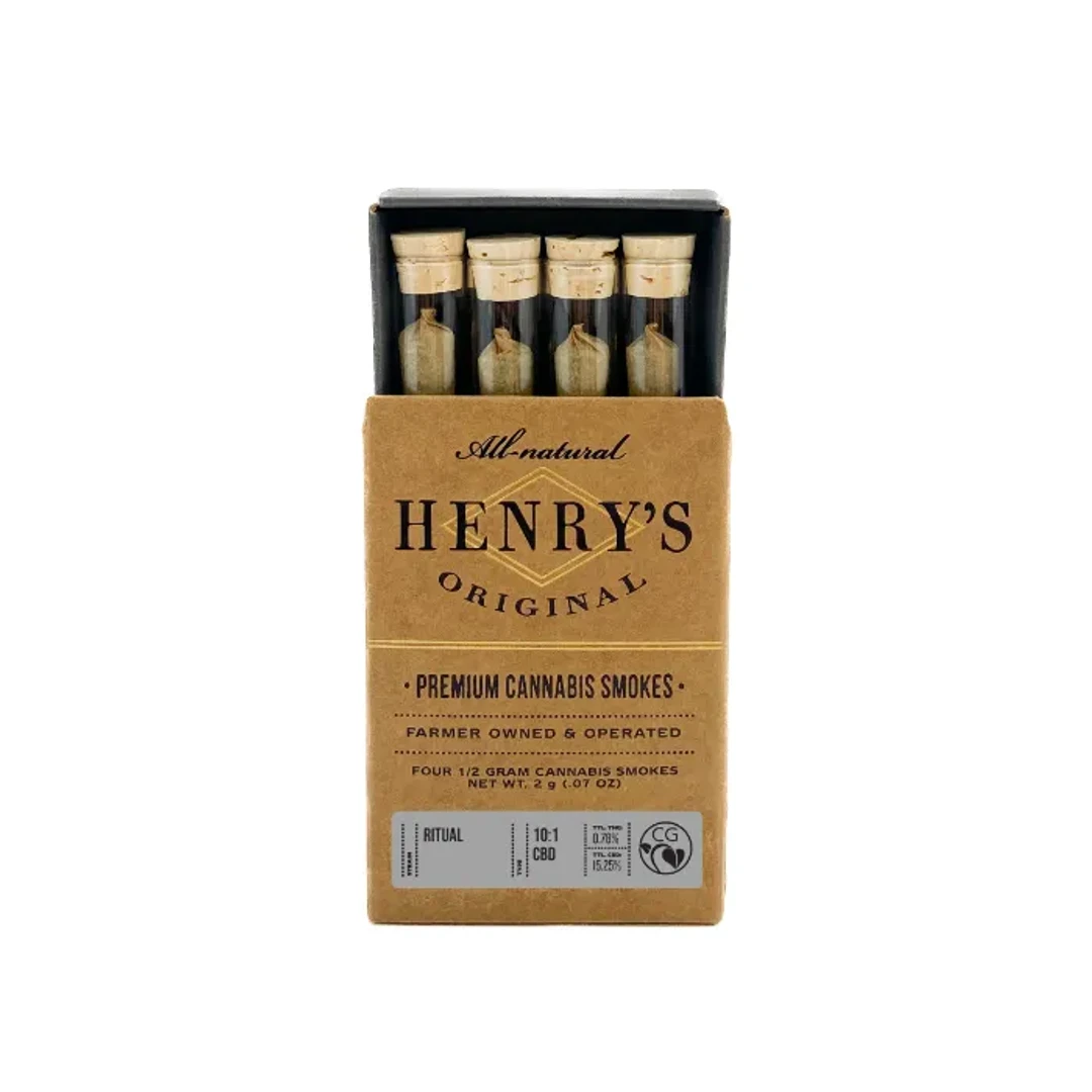 PREROLL 4PK [2G] 10:1 CBD:THC RITUAL - 2 G - 4 PACK