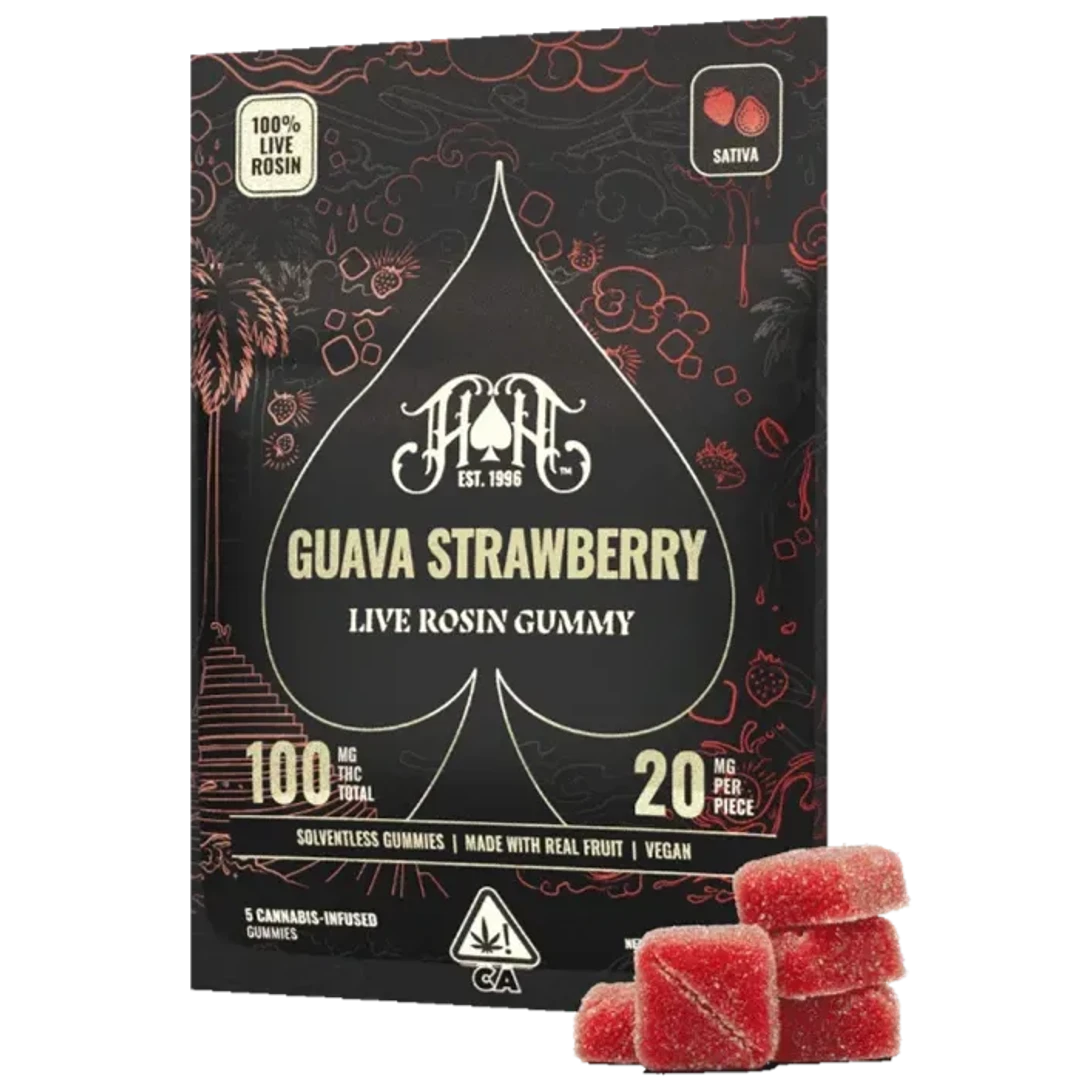 Guava Strawberry Rosin Gummy 5 Pack 100MG