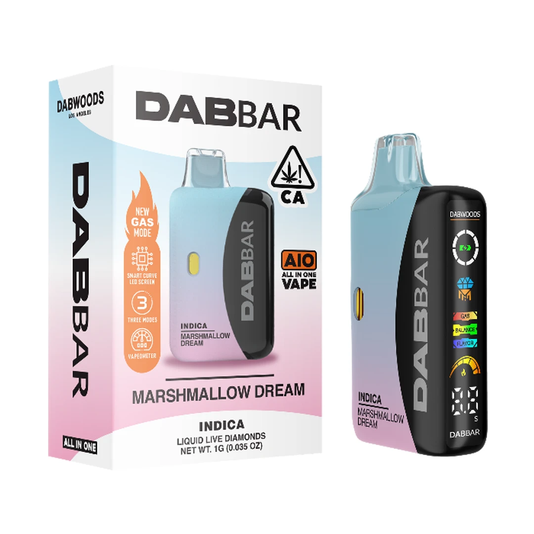 LIQUID DIAMOND DAB BAR READY TO USE VAPORIZER [1G] MARSHMALLOW DREAM - 1 G product image