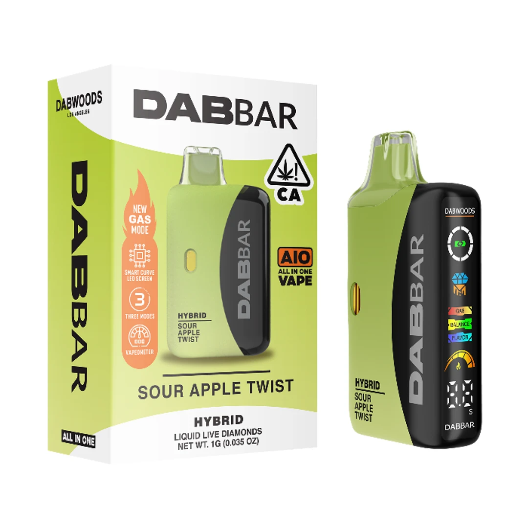 LIQUID DIAMOND DAB BAR READY TO USE VAPORIZER [1G] SOUR APPLE TWIST - 1 G product image