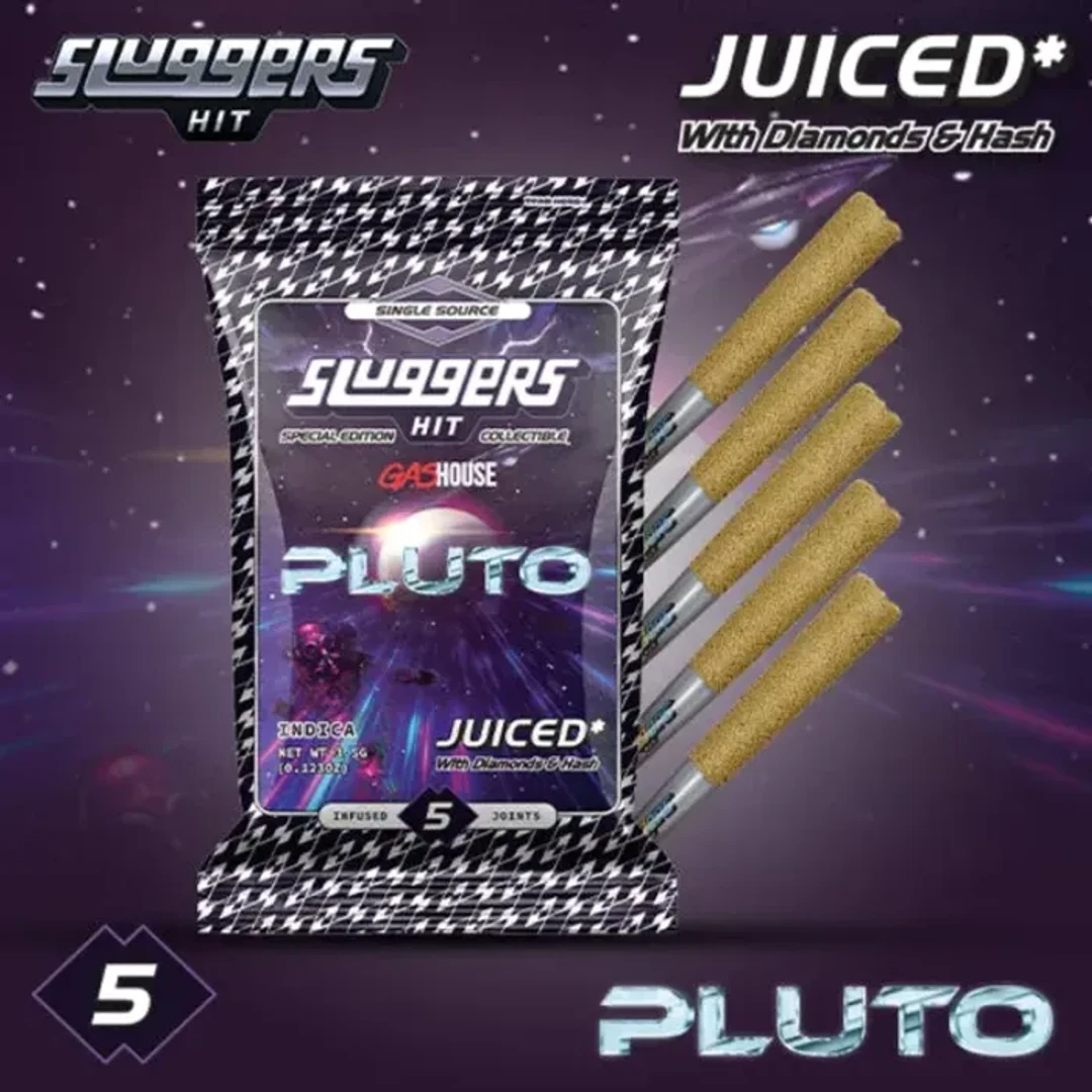 Sluggers: Pluto Infused Pre-roll (Gas House) 5 Pack 3.5G