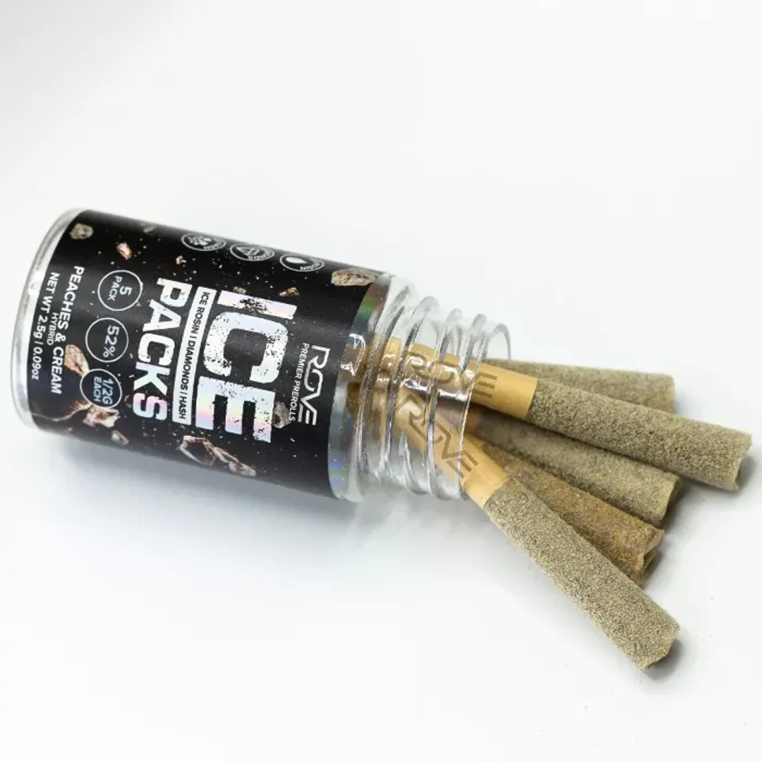 PEACHES & CREAM INFUSED PRE-ROLL 5 PACK 2.5G