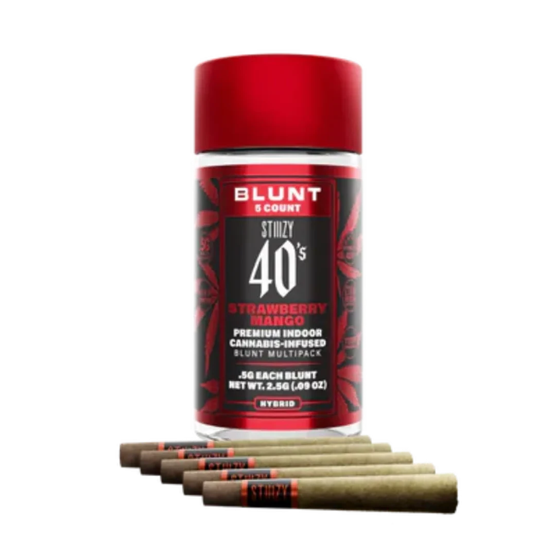 INFUSED 40'S MINI BLUNT 5PK [2.5G] STRAWBERRY MANGO - 2.5 G - 5 PACK