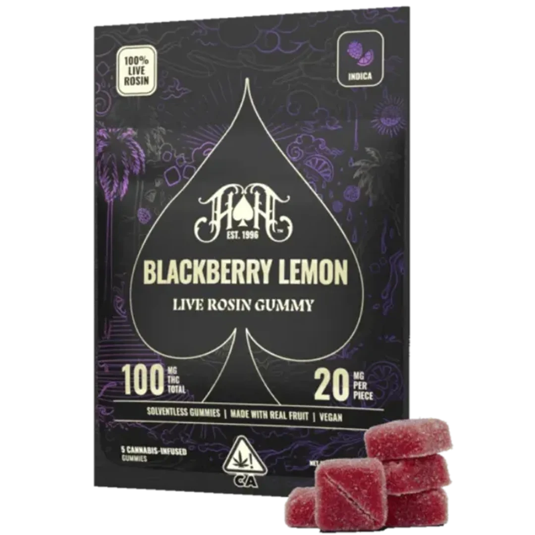 Blackberry Lemon Rosin Gummy 5 Pack 100MG