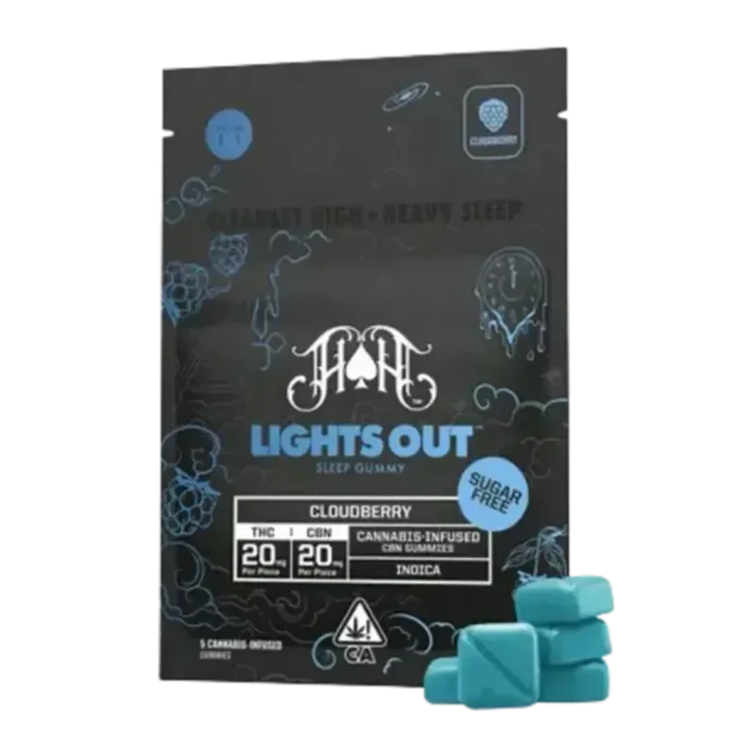 Sugar-Free Cloudberry Gummy 1:1 THC:CBG 5 Pack 100MG