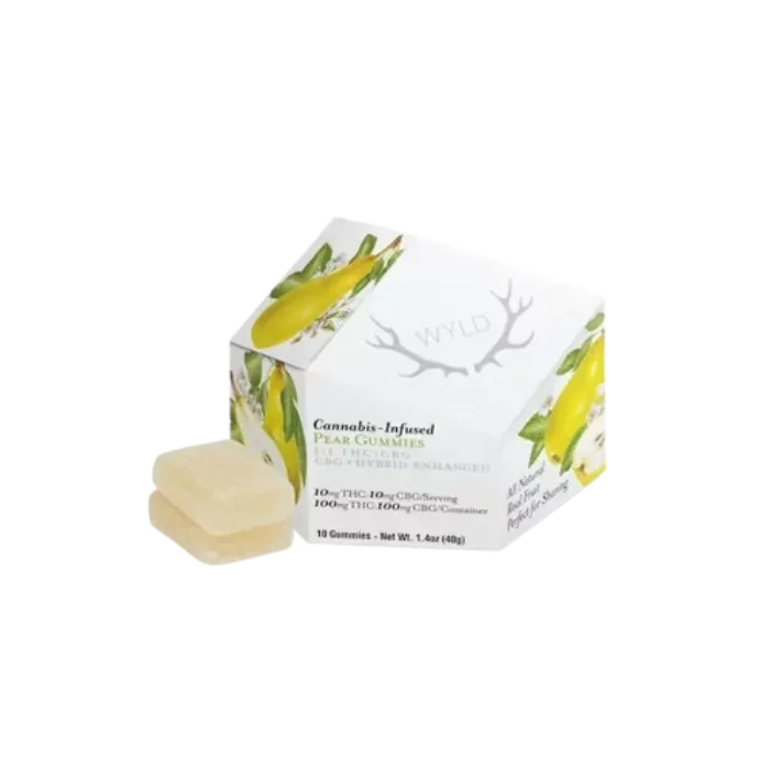 PEAR GUMMY 1:1 THC:CBG 10 PACK 100MG