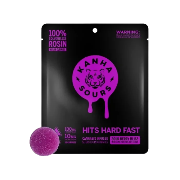 SOUR BERRY BLISS SOLVENTLESS ROSIN GUMMY 10 PACK 100MG