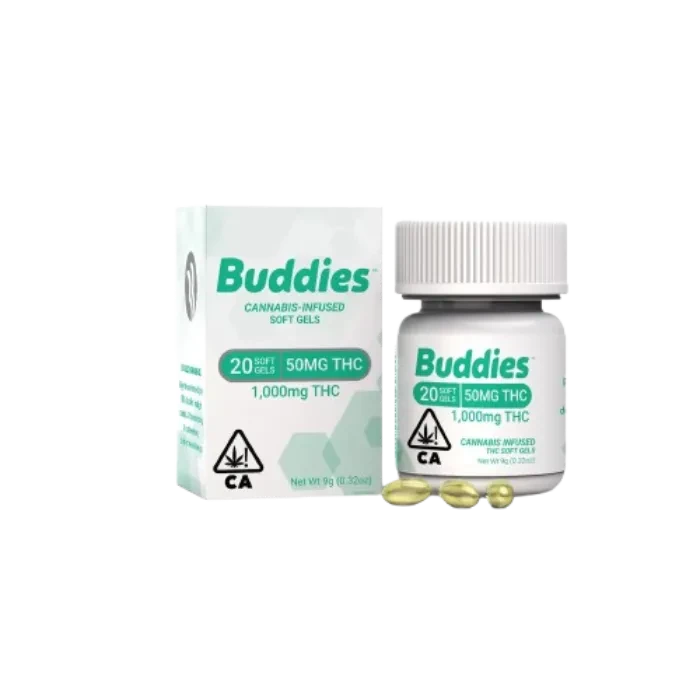 THC SOFTGEL CAPSULE 20 PACK 1000MG