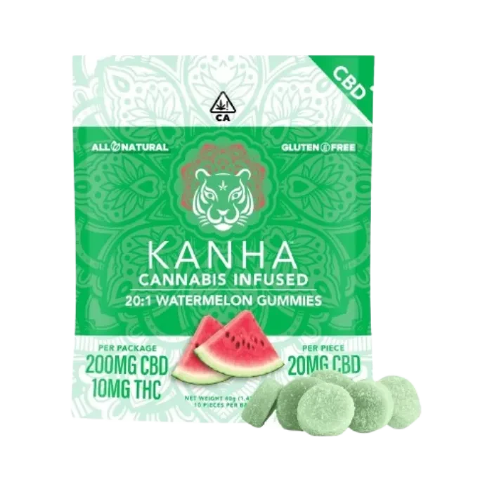 WATERMELON 20:1 CBD:THC GUMMY 10 PACK 10MG