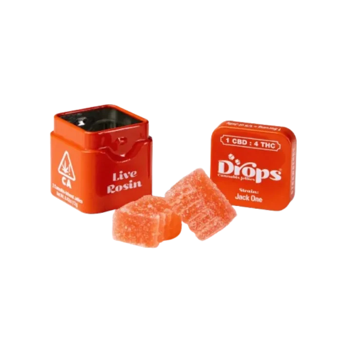 SOUR STRAWBERRY LIFTED ENERGY GUMMY 1:4 CBD:THC 2 PACK 100MG