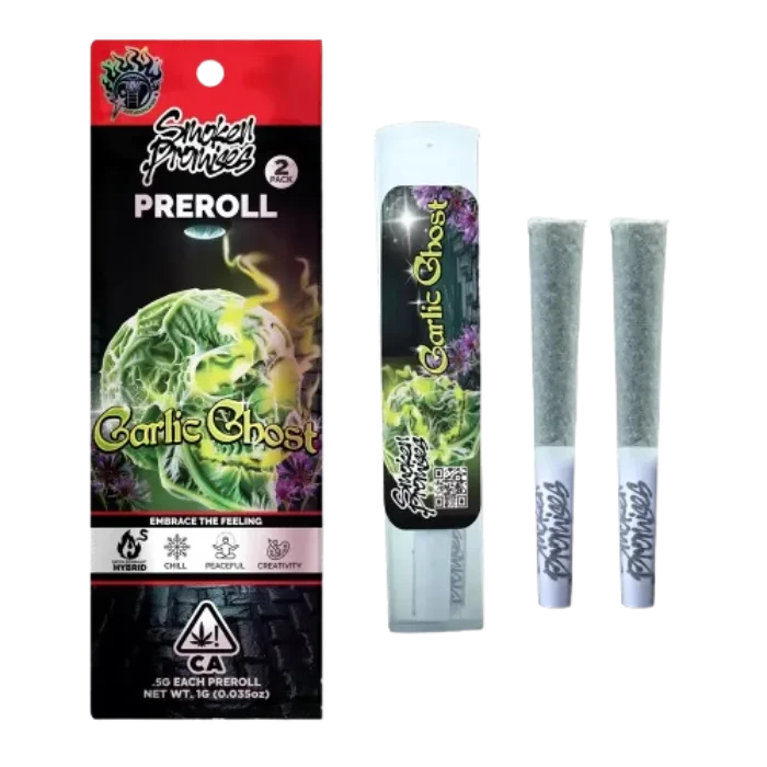 GARLIC GHOST PRE-ROLL 2 PACK 1G