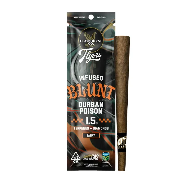 FLYERS INFUSED BLUNT PREROLL [1.5G] DURBAN POISON - 1.5 G