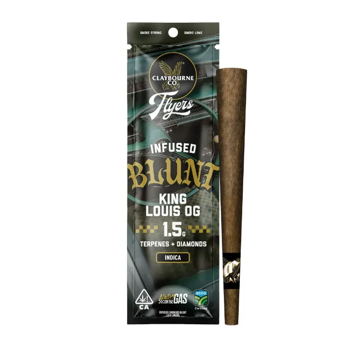 FLYERS INFUSED BLUNT PREROLL [1.5G] KING LOUIS OG - 1.5 G