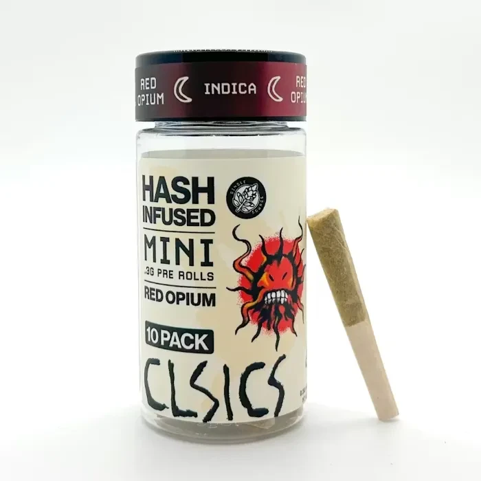 HASH INFUSED PREROLL 10PK [3G] RED OPIUM - 3 G - 10 PACK