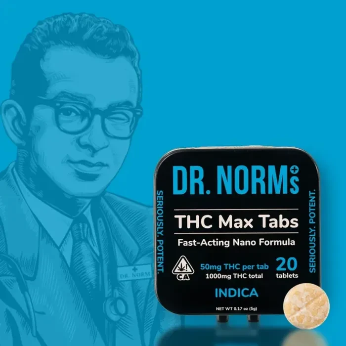 THC MAX INDICA TABLETS 20 PACK 1G