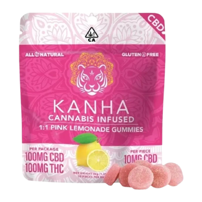 PINK LEMONADE 1:1 CBD:THC 10 PACK 100MG