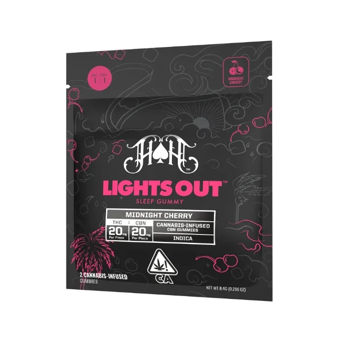 GUMMIES 2PK [40MG] 1:1 THC:CBN MIDNIGHT CHERRY - 40 MG - 2 PACK