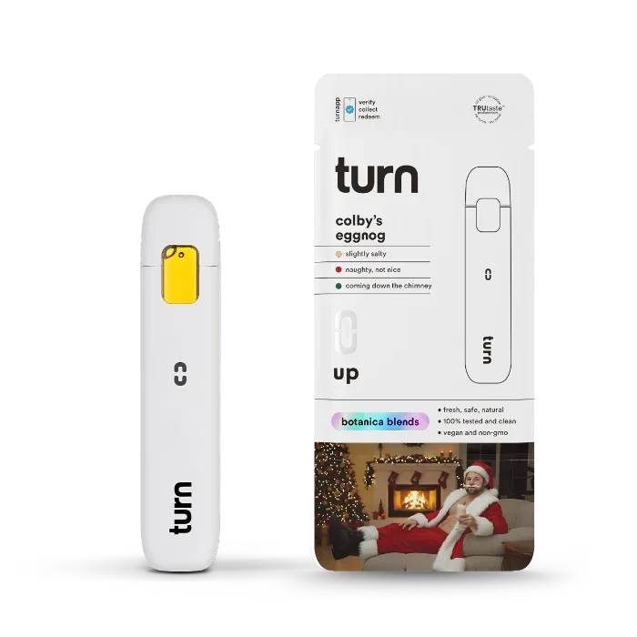 TURN UP BOTANICAL BLENDS READY TO USE VAPORIZER [1G] COLBY'S EGGNOG - 1 G product image