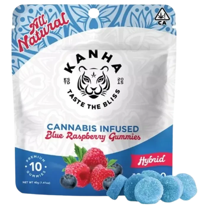 BLUE RASPBERRY GUMMY 10 PACK 100MG