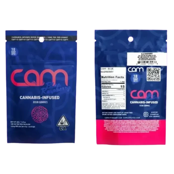 BLUE RASPBERRY ROSIN GUMMY 10 PACK 100MG