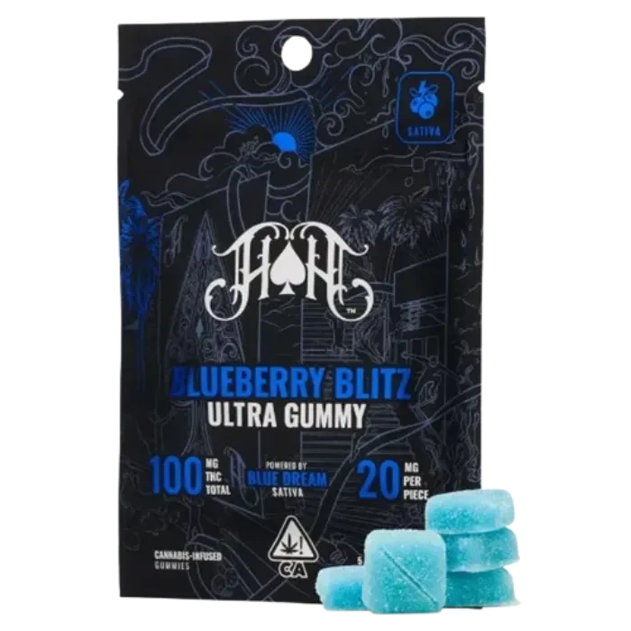 Blueberry Blitz Gummy 5 Pack 100MG
